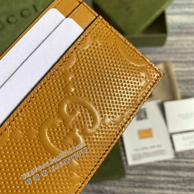 Gucci新款包包 古馳名片夾 Gucci牛皮卡包 625564  ydg3048
